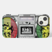 boombox-regeling iPhone hoesje (Achterkant horizontaal)