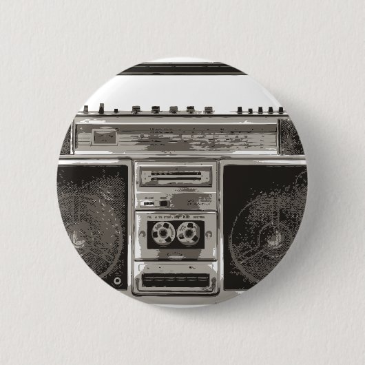 Boombox Ronde Button 5,7 Cm (Voorkant)