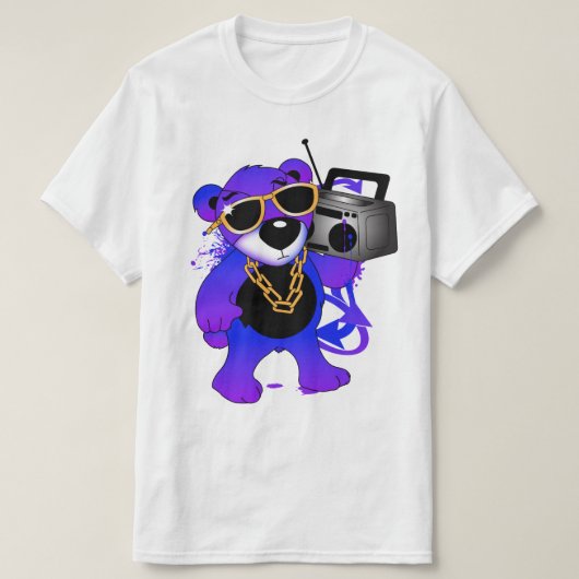 Boombox Teddy!  T-shirt (Design voorkant)