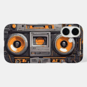 Boombox Time Machine iPhone Case (Achterkant (horizontaal))