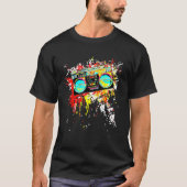 Boombox van 80 seconden, 90 seconden, duw-achter k t-shirt (Voorkant)