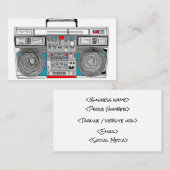 Boombox-visitekaartje Visitekaartje (Voorkant / Achterkant)