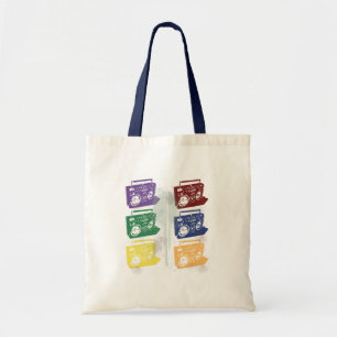 Boomboxen 2 zakken tote bag
