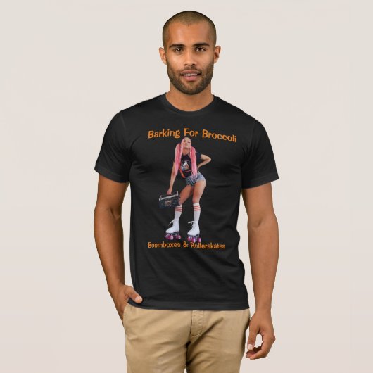 BOOMBOXEN EN ROLLERSKATES T-shirt (Voorkant volledig)