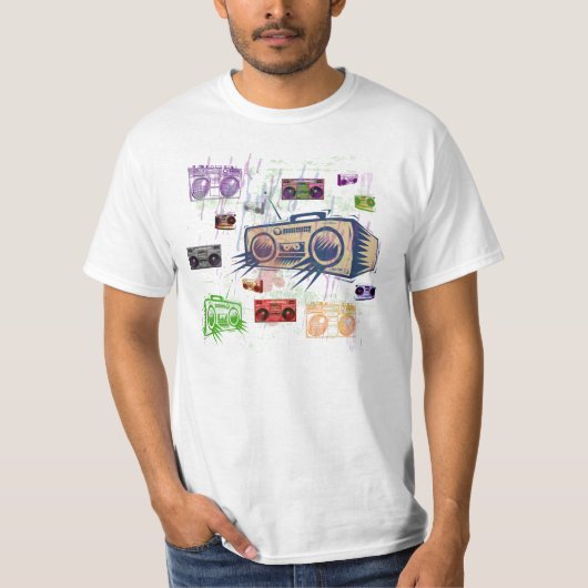 Boomboxen T-shirt (Voorkant)