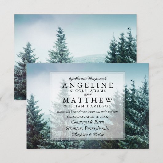 Boombruiloft met houtboomgaard kaart (Voorkant / Achterkant)