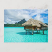 Boombungalow, Bora Bora briefkaart (Voorkant)