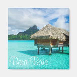 Boombungalow, Bora Bora text magnet