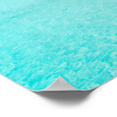 Boombungalow, druk op Bora Bora poster (Hoek)
