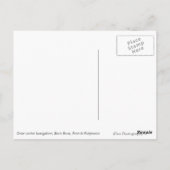 Boombungalow, zwarte briefkaart Bora Bora Bora (Achterkant)