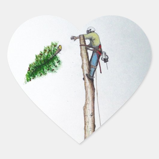 Boomchirurg-analist op het cadeau hart sticker (Voorkant)