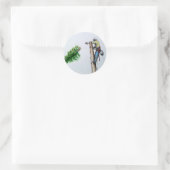 Boomchirurg-analist op het cadeau ronde sticker (Tas)