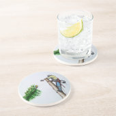 Boomchirurg-analist op het cadeau zandsteen onderzetter (Zijkant)