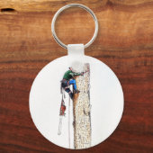 Boomchirurg Arborist Chainzaag Key Ring Sleutelhanger (Voorkant)