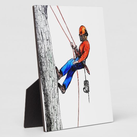 Boomchirurg Arborist Forester Fotoplaat (Zijkant)