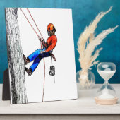 Boomchirurg Arborist Forester Fotoplaat (Zijkant)