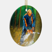 Boomchirurg Arborist Forester Keramisch Ornament (Rechts)