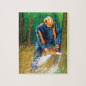 Boomchirurg Arborist Forester Legpuzzel (Verticaal)