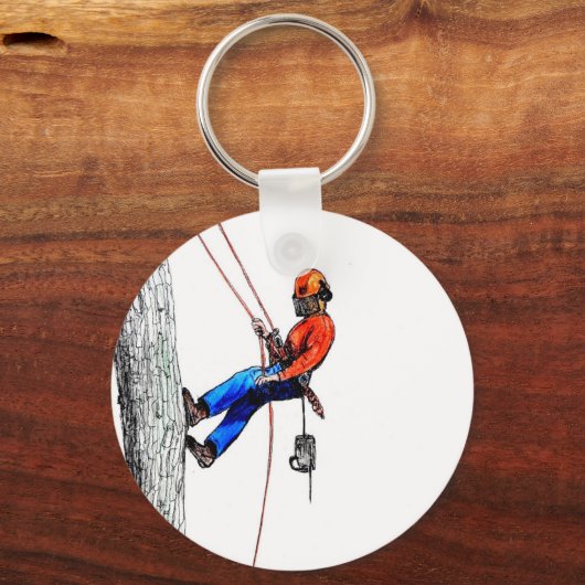 Boomchirurg Arborist Forester Sleutelhanger (Voorkant)