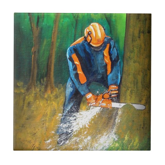 Boomchirurg Arborist Forester Tegeltje (Voorkant)