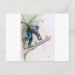 Boomchirurg Arborist Lumberjack Briefkaart