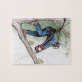Boomchirurg Arborist Lumberjack Legpuzzel (Horizontaal)