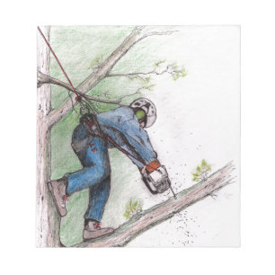 Boomchirurg Arborist Lumberjack Notitieblok