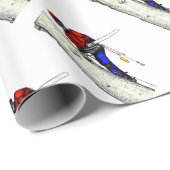 Boomchirurg Arborist op het werk cadeau Chainzaag Cadeaupapier (Rol Hoek)