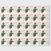 Boomchirurg Arborist op het werk cadeau Chainzaag Cadeaupapier (Vlak)