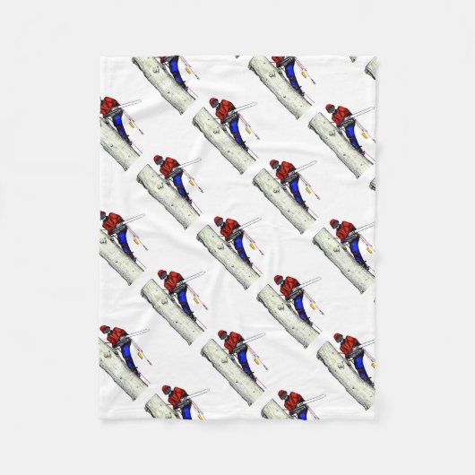 Boomchirurg Arborist op het werk cadeau Chainzaag Fleece Deken (Voorkant)