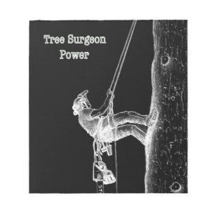 Boomchirurg Arborist op het werk cadeau Chainzaag Notitieblok