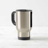 Boomchirurg Arborist op het werk cadeau Chainzaag Reisbeker (Voorkant links)