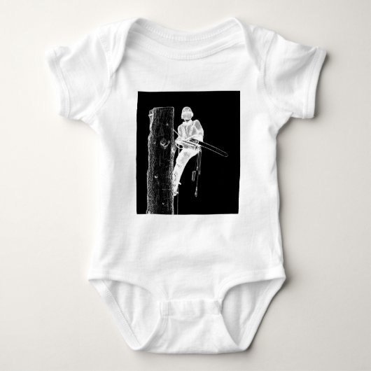 Boomchirurg Arborist op het werk cadeau Chainzaag Romper (Voorkant)