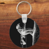 Boomchirurg Arborist op het werk cadeau Chainzaag Sleutelhanger (Voorkant)