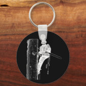 Boomchirurg Arborist op het werk cadeau Chainzaag  Sleutelhanger (Voorkant)