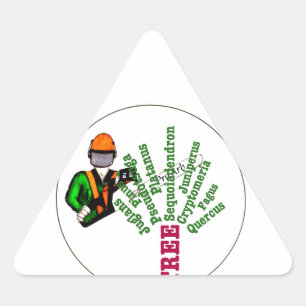 Boomchirurg Arborist op het werk cadeau Chainzaag Sticker