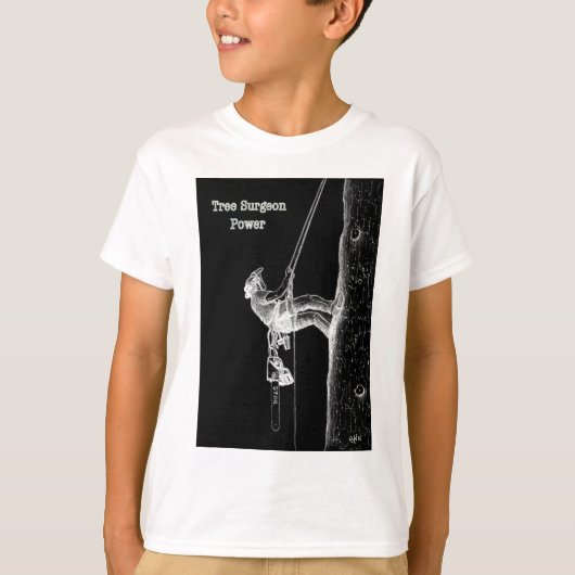 Boomchirurg Arborist op het werk cadeau Chainzaag T-shirt (Voorkant)