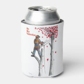 Boomchirurg Arborist Valentijn Card Blikjeskoeler (Blikje Voorkant)