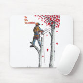 Boomchirurg Arborist Valentijn Card Muismat (Met muis)