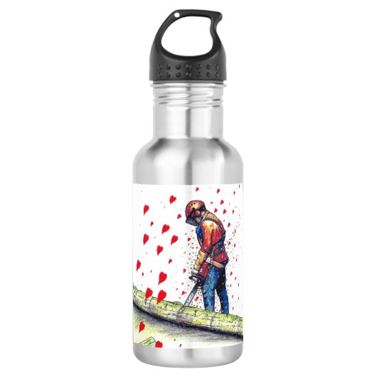 Boomchirurg Arborist Valentijn Card Waterfles (Voorkant)