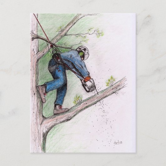 Boomchirurg Briefkaart (Voorkant)