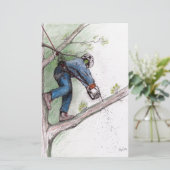 Boomchirurg Briefpapier (Staand voorkant)