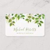 Boomchirurg | Gardening en landschapsarchitectuur Visitekaartje (Voorkant)