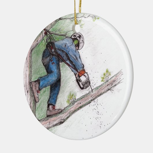 Boomchirurg Keramisch Ornament (Links)