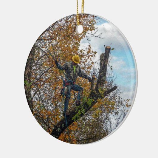 Boomchirurg Keramisch Ornament (Links)