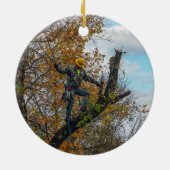 Boomchirurg Keramisch Ornament (Achterkant)