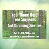 Boomchirurgen / Tuindiensten Aanpasbaar Raamsticker (Vel 3)