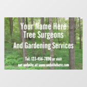 Boomchirurgen / Tuindiensten Raamsticker (Vel)