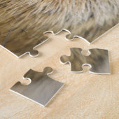 Boomeekhoorn eet een moer legpuzzel (Zijkant)