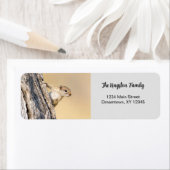 Boomeekje grappig gepersonaliseerd terugkeeradres etiket (Insitu)